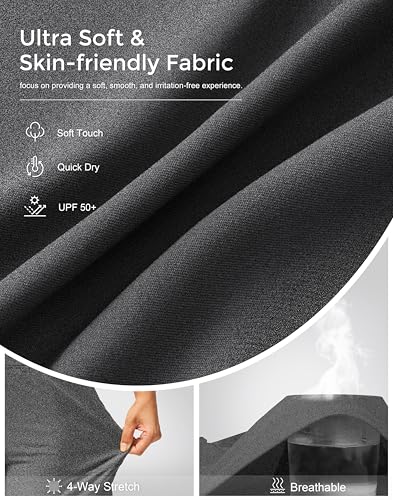 Image of G Gradual Women's Athletic Shorts 6 inch High Waisted Stretchy Bermuda Shorts for Women Quick Dry Summer Casual Shorts
