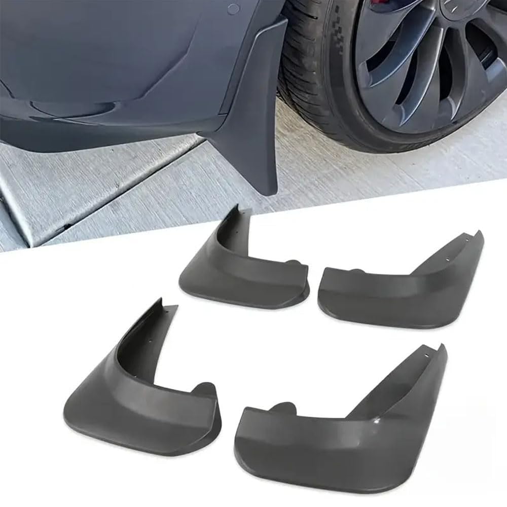 CIHAQQ Car Mud Flaps for Dacia Duster 3, Splash Guards Mudflaps Front Rear No Drilling Required Mud Fender Strong Durable Mud Flaps Splash Guards