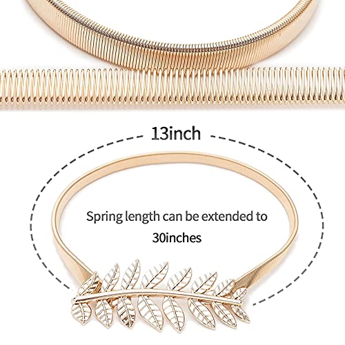 4Pack Curtain Tiebacks Aluminum Alloy Spring Design Curtain Holdback Leaf Carving Design Curtain Ties For Drapes Curtain Ties Backs Curtain Modern Style Curtain Holdback Decor(Gold Leaf) #TOP1