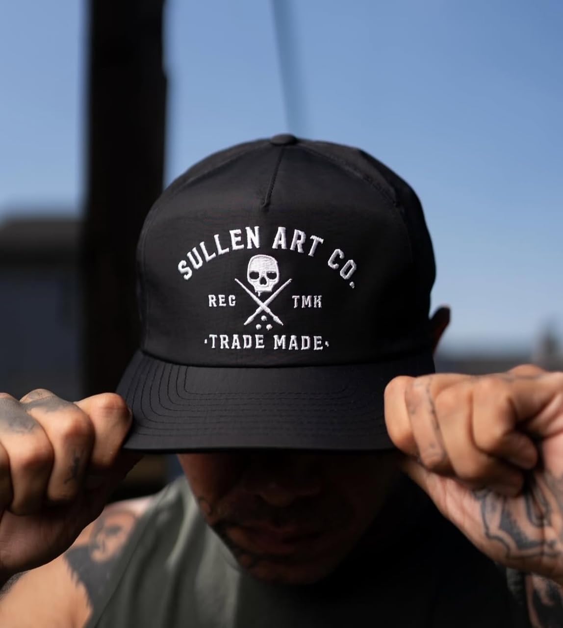 Sullen Elemental Snapback Tattoo Lifestyle Hat Black/Black - Image 5
