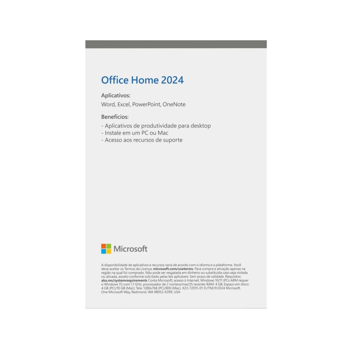 Microsoft Office Hogar y Empresas 2024 (1 PC/Mac)