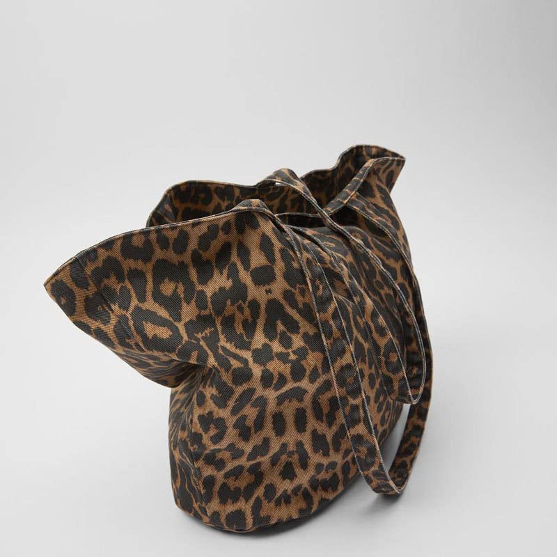 Bolso Tote con Estampado Leopardo para Mujer Gran Capacidad miniatura 7