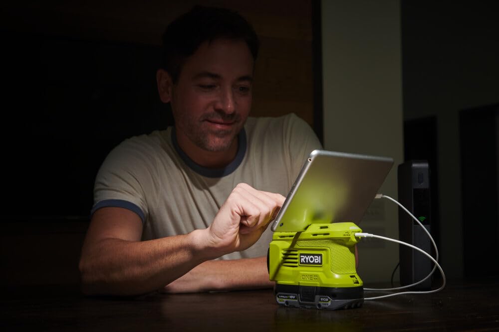 RYOBI 18 V ONE+ 2 in 1 Akku-Wechselrichter RY18BI150B-0 (2. Gen., Solarmodulkompatibel, 150 Watt, ohne Akku und Ladegerät)