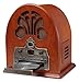 Crosley CR32CD Cathedral Retro AM/FM Radio and CD Player with Full-Range Stereo Speakers, Paprika