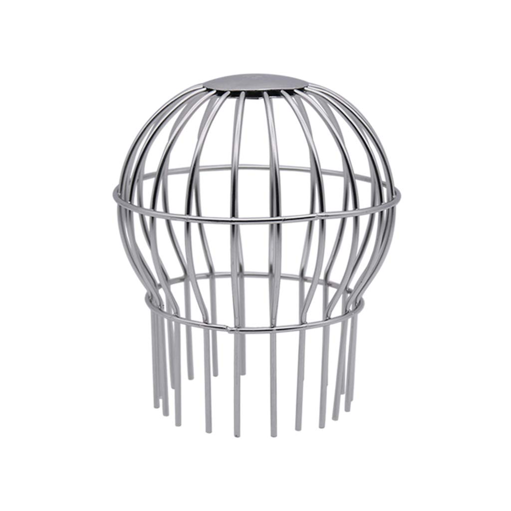 Gazechimp Crépine de Filtre en Acier Inoxydable 304 de Garde de Gouttière, Arrête Le Blocage des Graines de Feuilles et d'autres Outils de Nettoyage de Gouttièr - 96mm