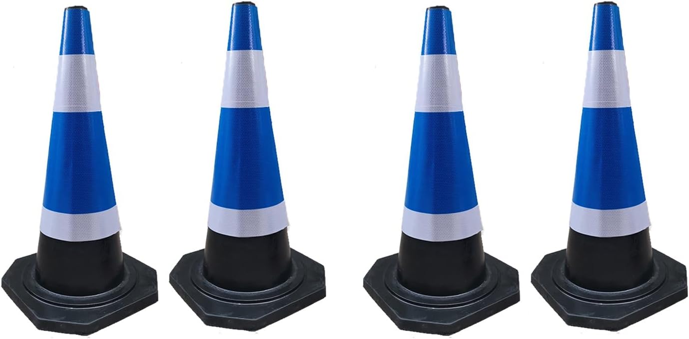 Safety Cones,Red/White Traffic Safety Cones 25 Inch H,Parking Cones with Reflective Collars,Road Construction Cones for Street Hazards Driving Training