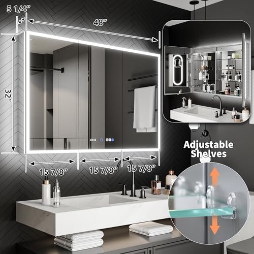 Exbrite NO 48 X 32 Lighted Medicine Cabinet thumb #1