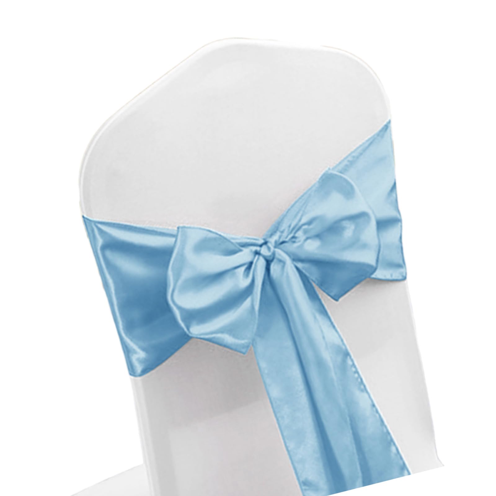 Elnwnnkc Chair Sash Bows for Elegant Wedding Decors Simple Installation for Refines Event Atmospheres Stretch Covers Chair Sash