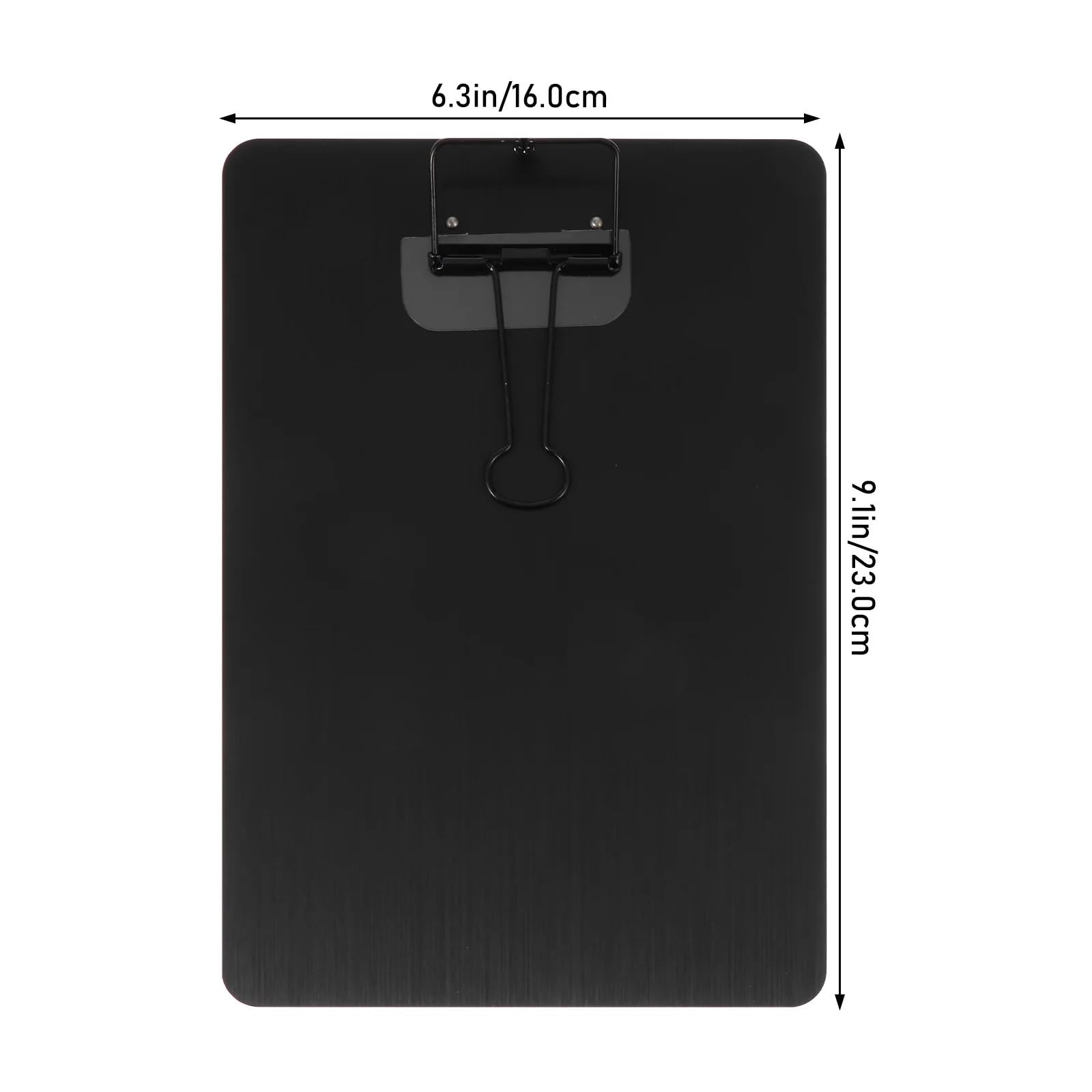 Schowek 2 szt. A5 notes ze stali nierdzewnej uchwyt na papier metalowy klips ergonomiczny kształt do użytku domowego w biurze i szkole(Golden)