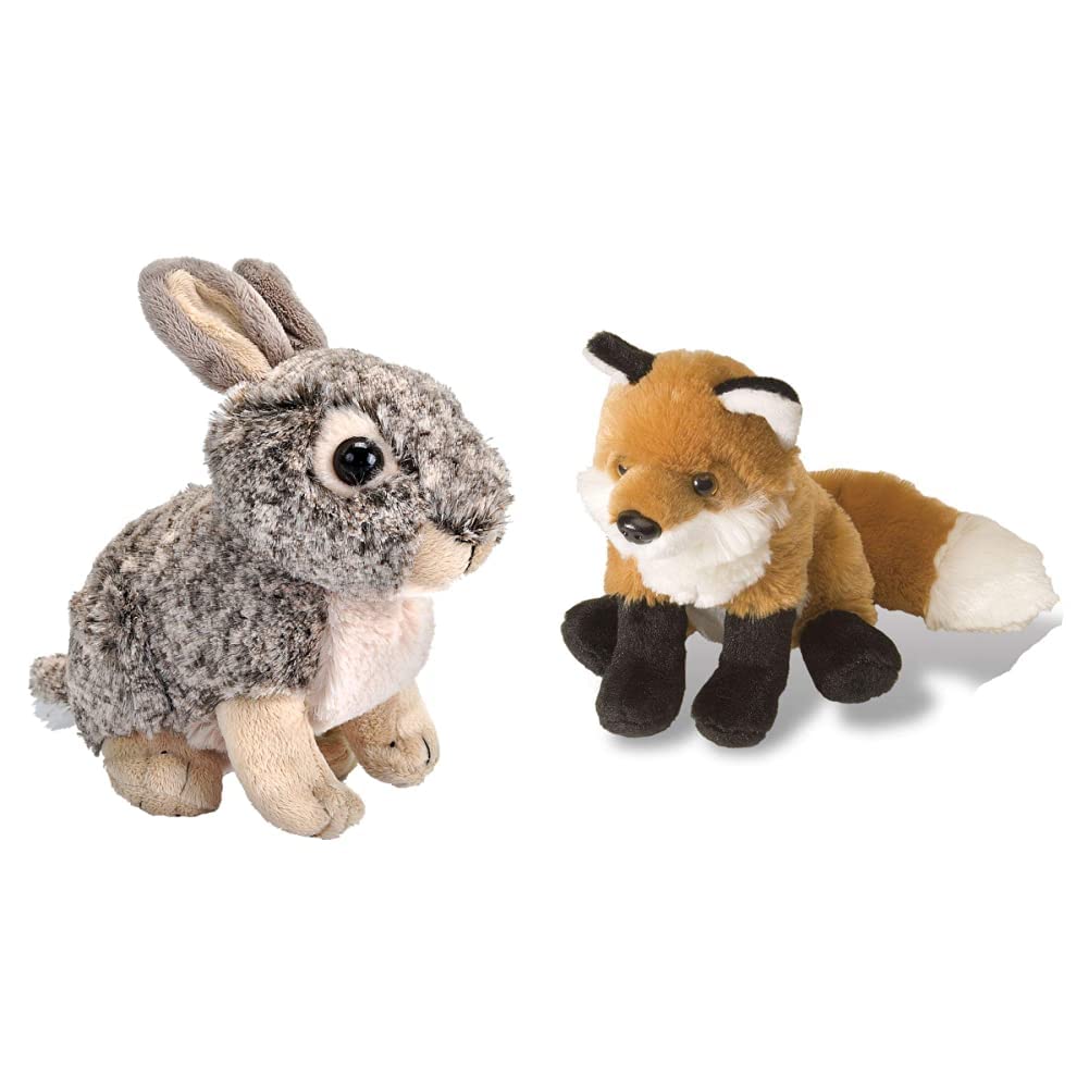 Wild Republic 18044 - Peluche Coniglio Leprotto Ck-Mini, Morbido E Realistico, 20 Cm, Fatto A Mano