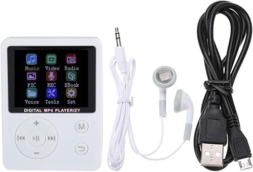 Miniatura 7 de MP3 portátil ligero y delgado, reproductor de música MP4 con altavoz auricular HiFi sin pérdida de sonido y ranura para tarjeta TF, reproductor