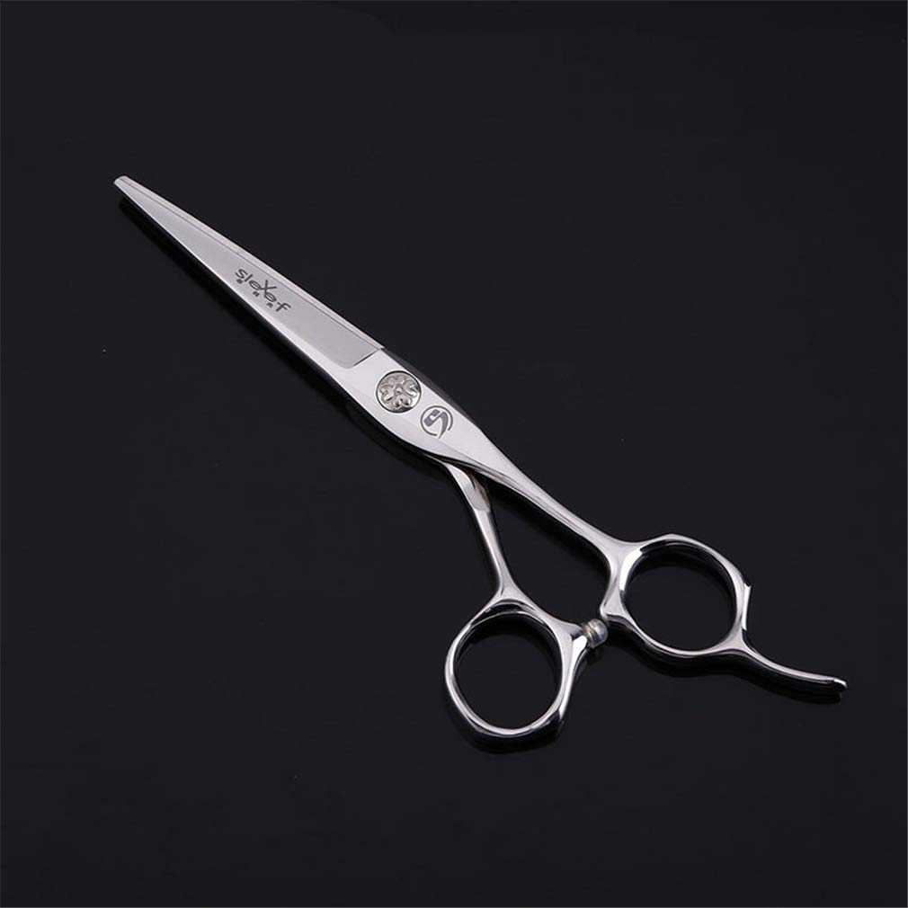 Barber Coupe De Cheveux Ciseaux Set 6 Pouces, Salon De Coiffure Ciseaux 440C Ciseaux Droits en Acier Inoxydable Et Ciseaux Dents, pour Les Enfants, Les Femmes Et Les Hommes (Lumière Et Sharp)