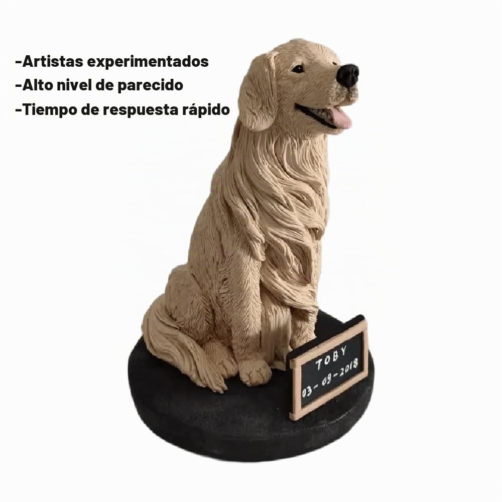 Figura personalizada de perro y gato para amantes de los perros y gatos, estatua de animal de escultura personalizada, regalos conmemorativos para dueños de mascotas
