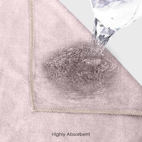 Image of HOUSSE Premium Microfiber Face Towel Shadow Gray | Korean-Style Makeup Remover | Antibacterial for Sensitive Skin | Sustainable 450 GSM | Soft Touch Set | 30x30 cm | Pack of 6