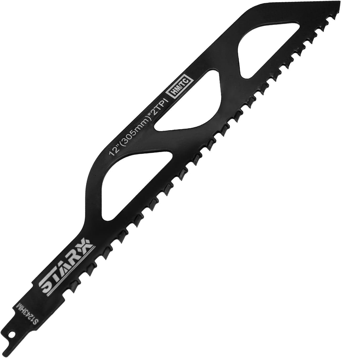 VIAPPOStarx Reciprocating Saw Blade-Demolition Masonry Hard Alloy Tungsten Carbide Saw Blades for Cutting Brick,Fiber Cement, aerated Concrete and poroton, 1/2"Universal Shank (12in/305mm)