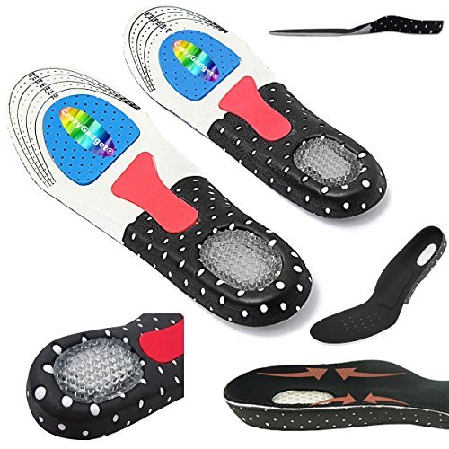 PedimendTM, solette sportive in gel per assorbire gli urti e ammortizzare, adatte a piedi e talloni in varie attività sportive, solette comode in gel per passeggiate, jogging, corsa ed escursionismo