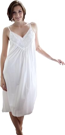 pure organic cotton nightgown Victorian style sleeveless sleepwear nightdress beachwear gown dress