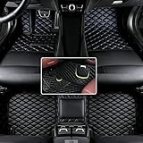 Custom Floor Mats for Audi A1, A3, A4, A5, A6, A7, A8,TT, TTS, Q2, Q3, Q5, Q7, Q8,RS3 RSQ8 S3 S4 S5 S6 S7 S8 e-tron, Q4 e-tron,All Weather Waterproof Luxury Leather (Black)