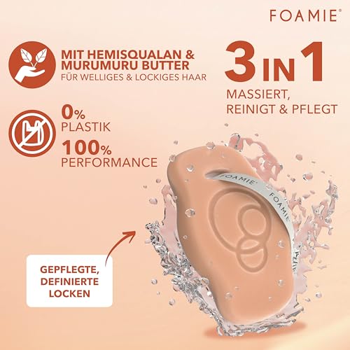 Foamie festes Shampoo Squalan für lockiges Haar