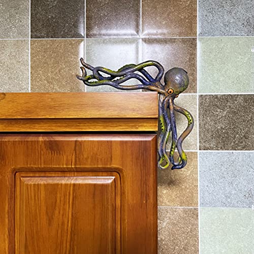 Jarpsiry Cute Octopus Sitter Sea Monster Statue Collectible Figurines Tabletop Decor Resin Sculpture For Indoor Outdoor Home Office Desktop Shelf Edge Ornaments #TOP1