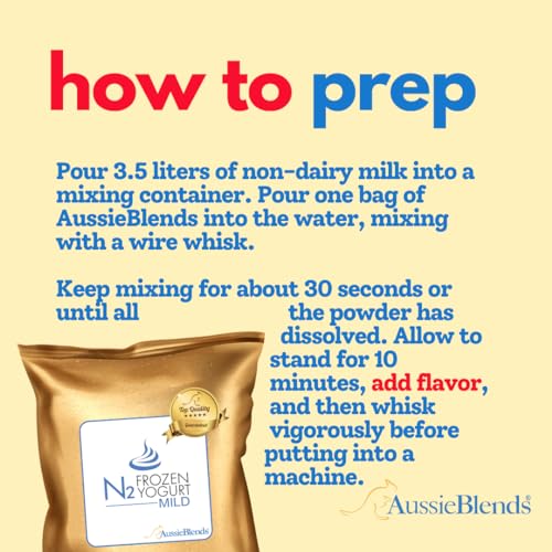 image for AussieBlends All Natural Acidity-Free Frozen Yogurt Mix For Froyo | Ac