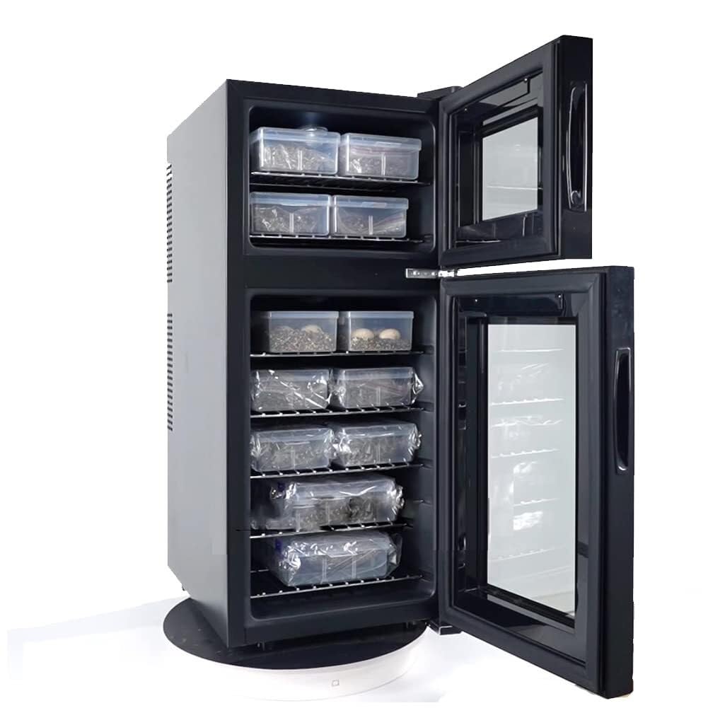 Incubadora LED de huevos de reptiles con control inteligente de temperatura de doble sistema, funcionamiento silencioso, pantalla de alta precisión para cultivadores profesionales, capacidad de 9