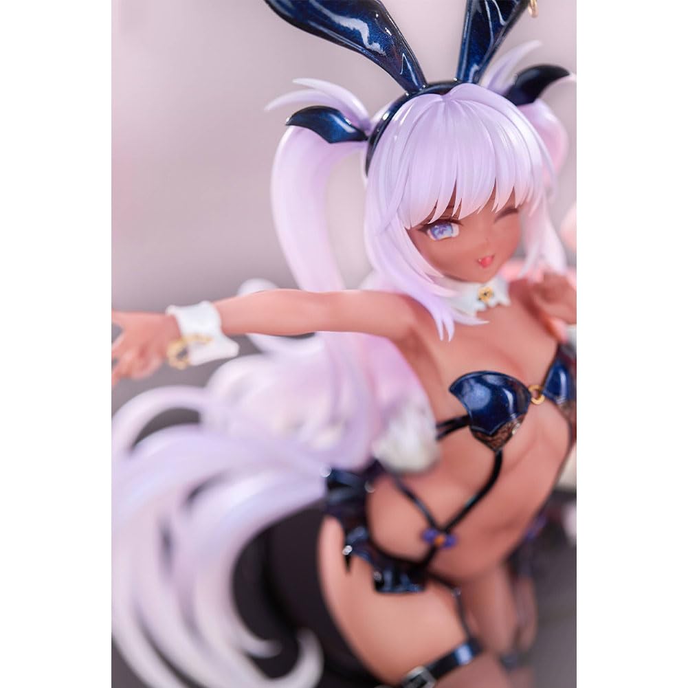 DEXSHUN Lulumu & Chrom Anime Figuren Illustration Bunny Girl Doppelmodell Lulumu Chrom Stehend Modell PVC Cartoon Statue Desktop Ornamente Sammlerstück 26cm