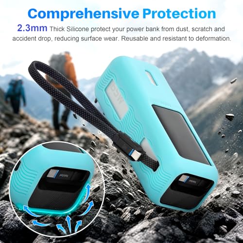 Funda de silicona luminosa para power bank Anker 165W miniatura 6