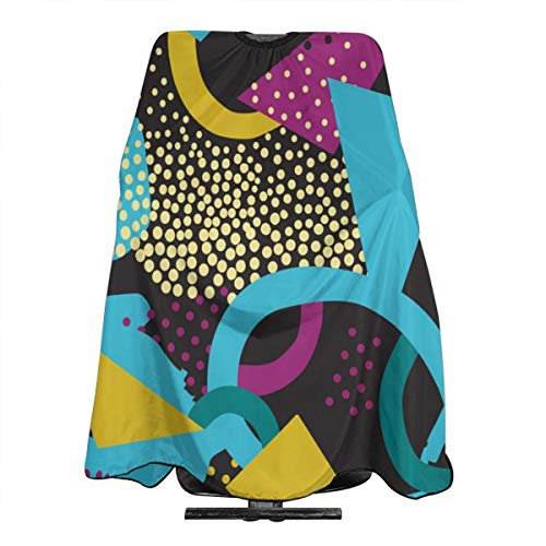 Kimisoy Haircut Apron 80S 90S Creative Fashion Style Waterproof Hairdressing Cape Skin-Friendly Hair