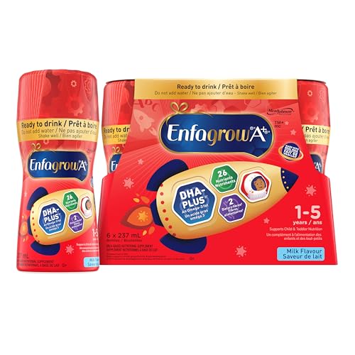 Enfagrow A+ Toddler Nutritional Drink, Milk Flavour, Ready to Drink, 6 x 237mL
