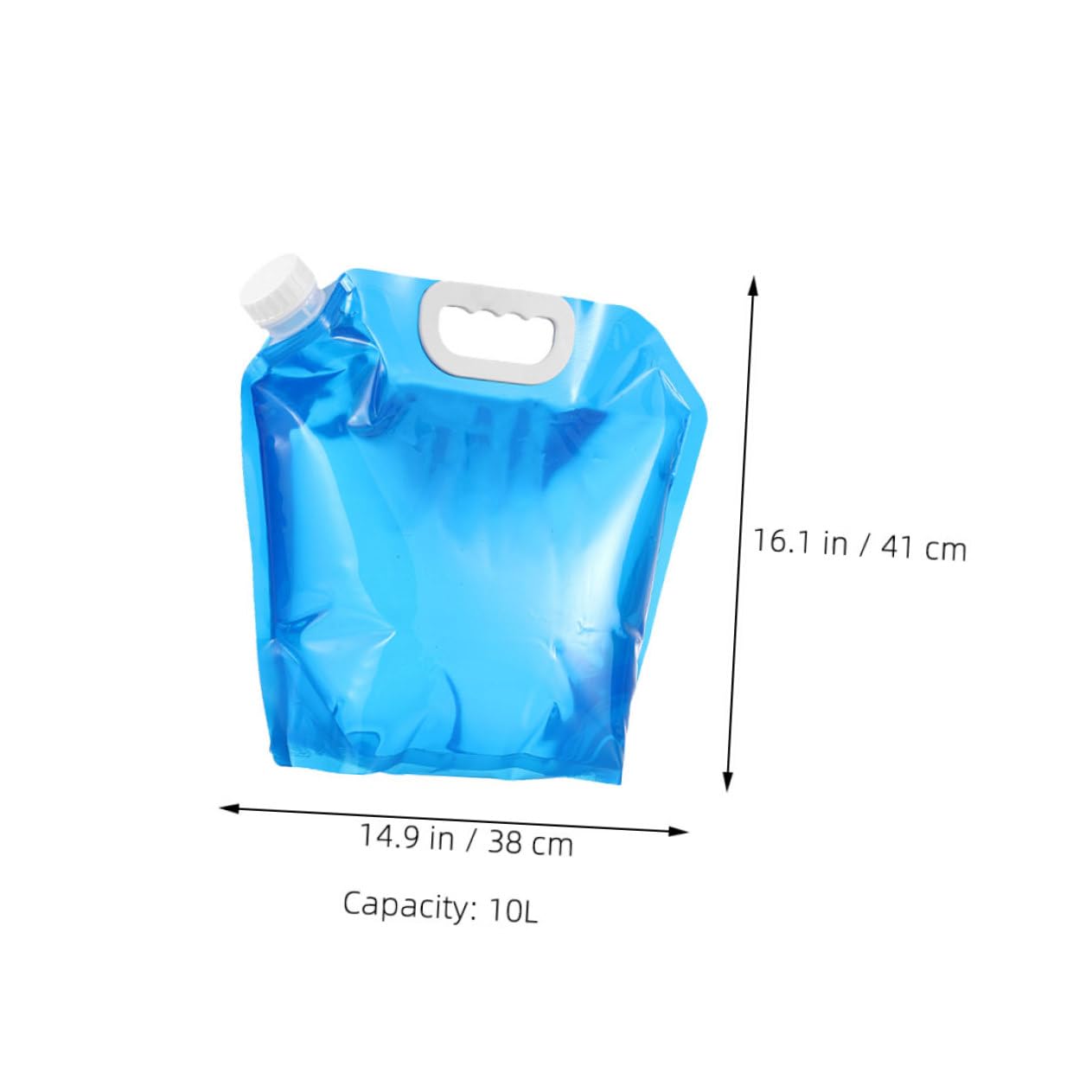 VICASKY 3Pcs Folding Water Storage Bag Portable Emergency Water Container for Camping Hiking and to Carry for Outdoor Activities