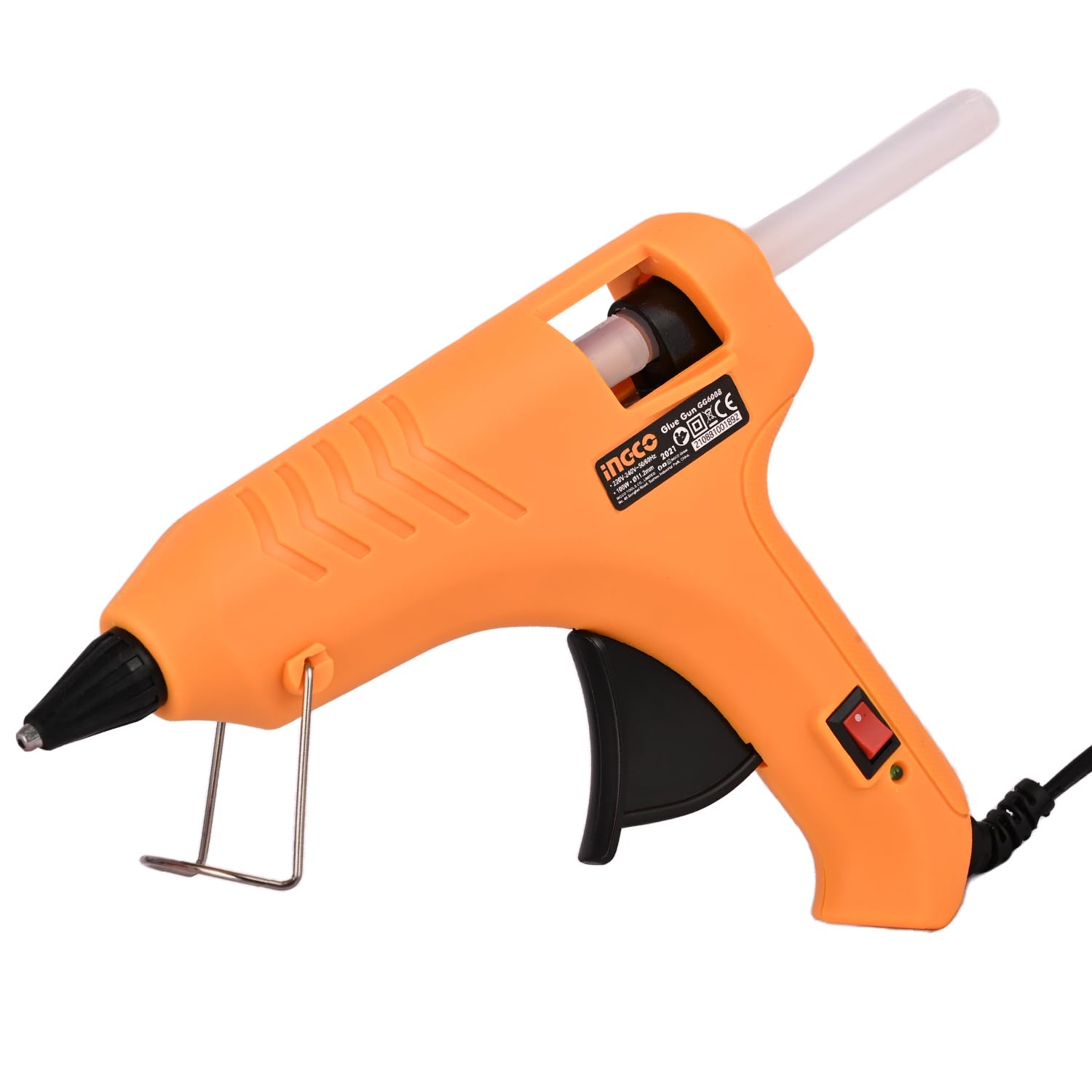 INGCO GG6008 Glue Gun 100 Watt Rapid Heating Gun with ON/Off Switch for Arts | Crafts | DIY Repairing | Home & Industrial Use (2 Glue Sticks)-image-14