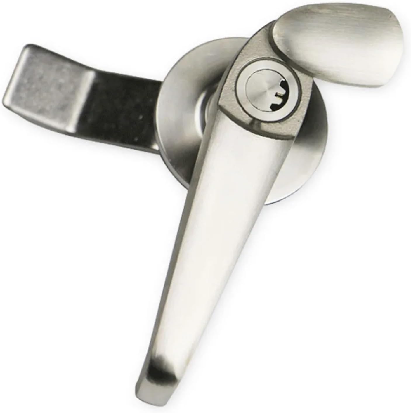 MS308-3 304 Stainless Steel Electric Cabinet Switch Distribution Box Lock Connecting Rod Lock Key Lock 1Pcs