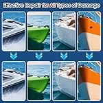 Marine Fiberglass Repair Kit for Boats, Quadence Gel Coat Repair kit for Boats, Fiberglass Repair Kit, Waterproof Epoxy Filler for Kayaks Sailboats Fix Holes, Chips, Deep Cracks, Scratches-Color Match - Image 3