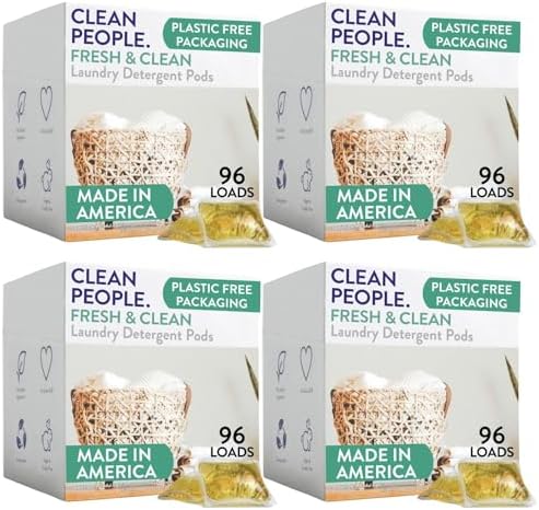 Amazon.com: Clean People Laundry Detergent Sheets- Recyclable Packaging ...