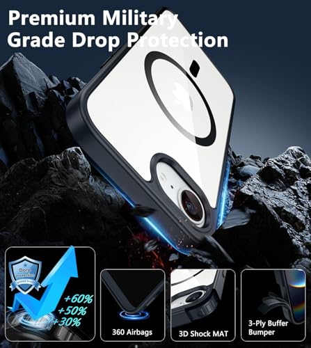 Image of REALCASE Polycarbonate Back Case Cover For iPhone 16E | Compatible With Magsafe | Camera Protection | Hard Crystal Clear Back | Shockproof Bumper Cover Case For iPhone 16E (Clear Purple)