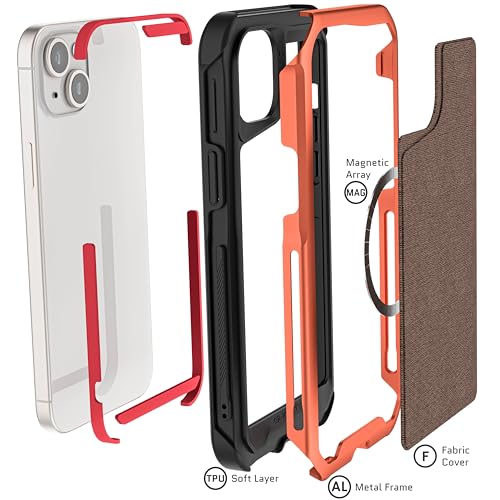 Coque antichoc iPhone 15 Plus Ghostek Atomic compatible MagSafe marron