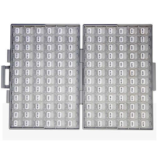 image for AideTek 0402 Size Surface Mount Resistor 144 Values, 100pc/value 1% Sa