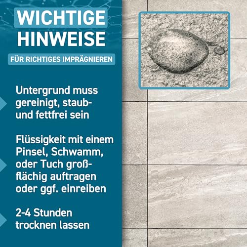 PLINTEX® Dusche & Bad-Dicht 1L - Fugen- und Fliesen Imprägnierung für Dusche & Bad - Langanhaltende Fliesen Versiegelung mit Lotuseffekt gegen Kalk & Schmutz - Transparent & Geruchsneutral