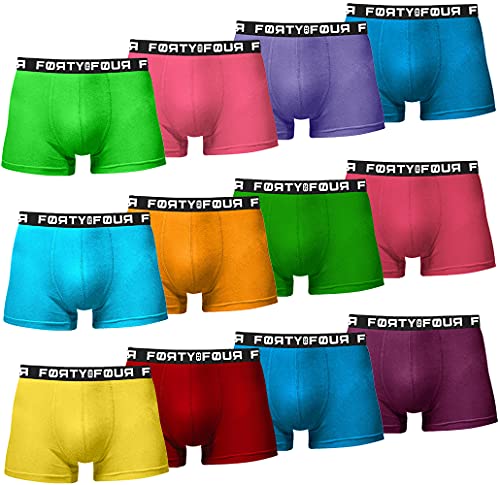 MERISH Lot de 12 boxers FortyFour pour homme - Taille S à 7XL - Rétro, 713d Lot de 12 colorés, XXXXL Cover