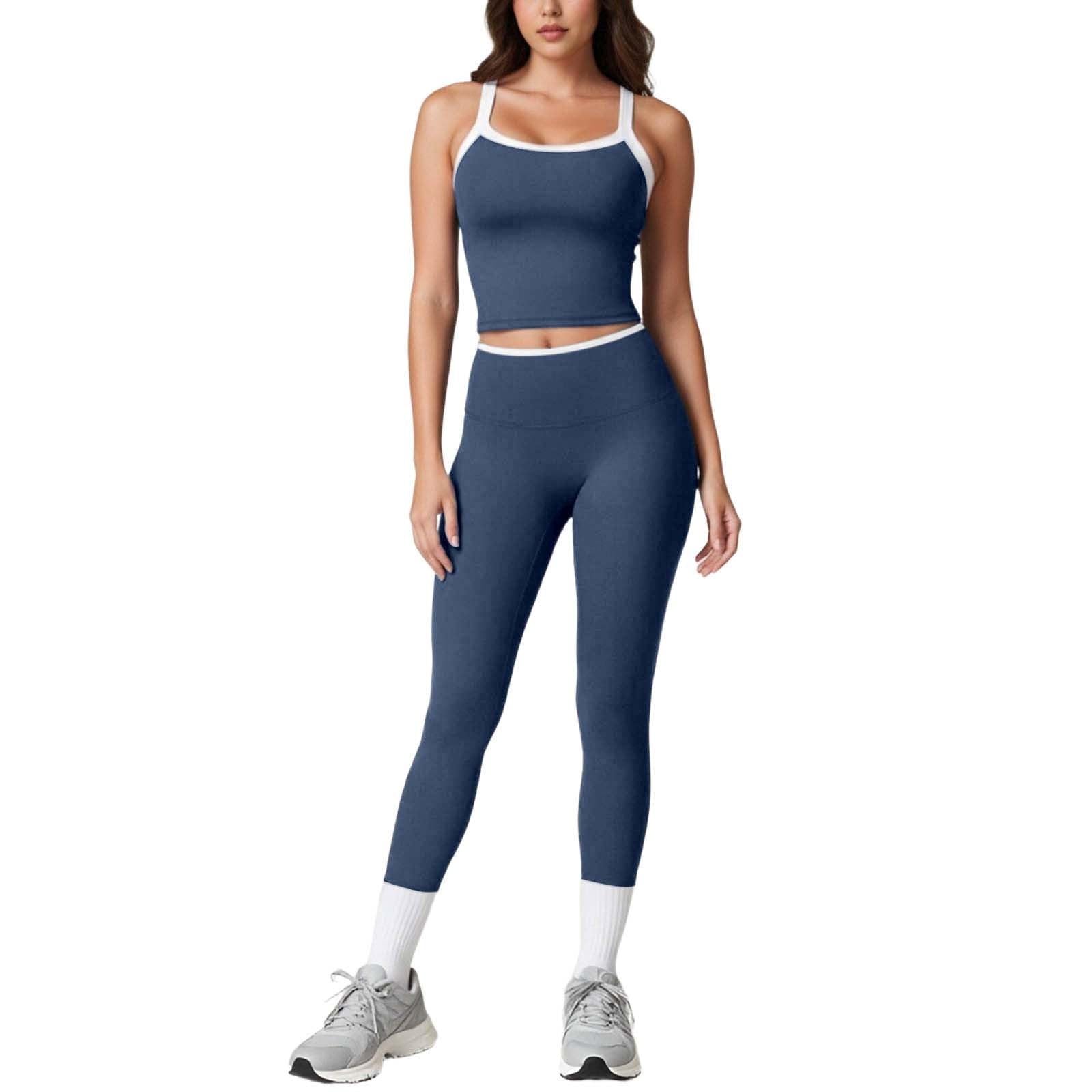 Atmungsaktives Yoga Set mit rückenfreiem Design formender Passform für ganzjähriges Training