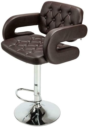 goodyusstore Hogar y cocina, muebles de sala de juegos y recreación, juego de 2 taburetes de bar de piel sintética de altura de mostrador Silla