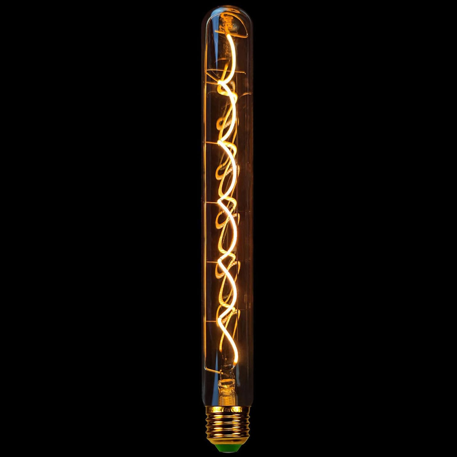 E27 Bombilla LED Vintage, Edison Vintage Bombilla E27 Regulable 4w lámpara de pared de tubo retro longitud 30 cm,tubo led lámpara de pared retro, lámparas punk de vapor- 4 PCS