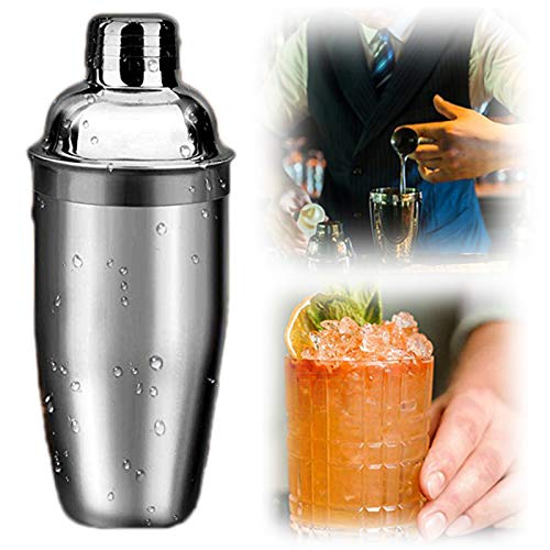 Cocktail Shaker 12 Ounce350mL Stainless Steel Cocktail Shaker Kit Martini Shaker with Strainer and Lid Top Shakers Bartending Margarita Shaker for Bartender Gift Bar Tool