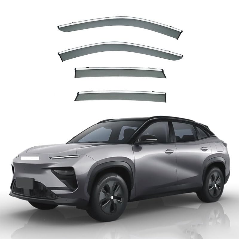 Déflecteurs de voiture Chery EQ7 protégeant de la pluie et réduisant les bruits d'air