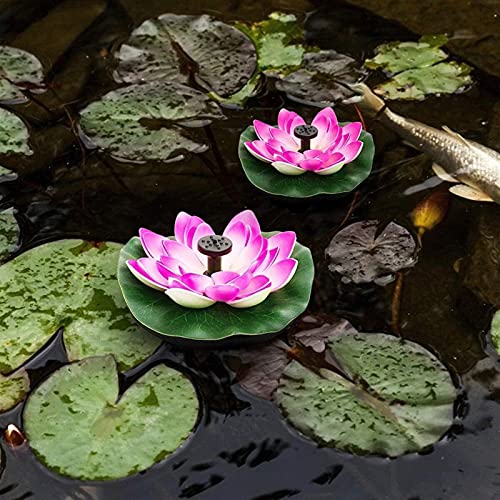 Solar Outdoor Lotus Fountain, voor vijver tuinfontein, buitenlandschap Drijvende fontein 6.3"x6.3" x3.5" Accessoires voor fonteinfonteinen in de tuin (Color : Red) - Image 3