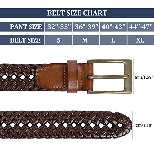 Braided Elastic Belt for Women Men,Woven Stretch Golf Belts for Jeans Pants4