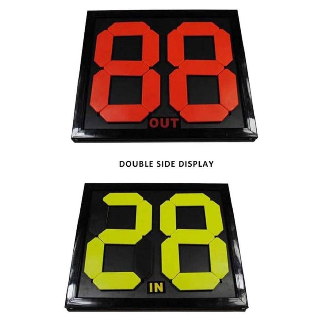 Trade Shop - Tabellone per Sostituzione Manuale Portatile Arbitro Partita Calcio Display