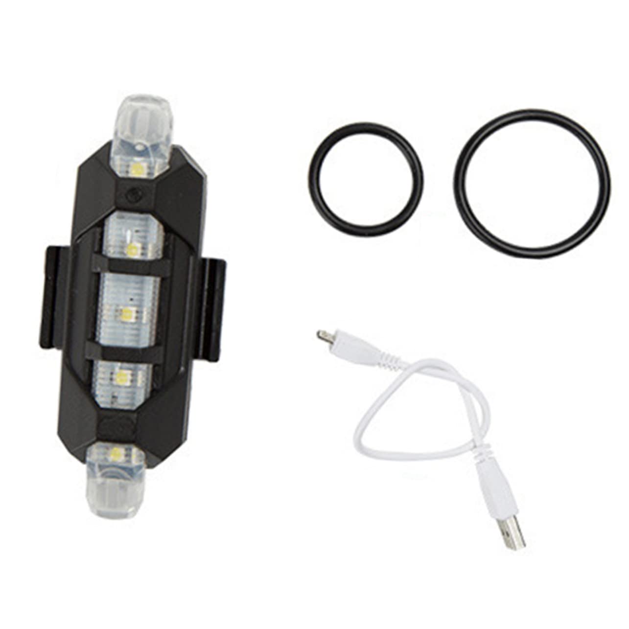 Abaodam USB Rechargeable LED Bike Tail Light Bright Red Safety Light for Road and Mountain Bikes Long of Hours Shockproof Design Easy Installation