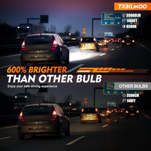 TXBILMOO Compatible For Lexus SC430 2002-2005 9005 D2S High/Low Beam H3 Fog Light Bulbs, 600% Brightness 6500K White, Plug and Play, IP68 Pack of 6